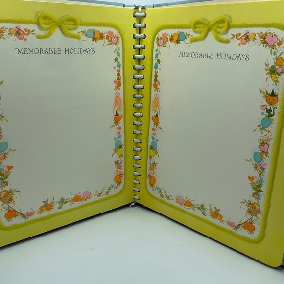 Vintage 1970s HC Spiral Hallmarks Baby’s Keepsake Baby Book Album - Picture 9 of 9